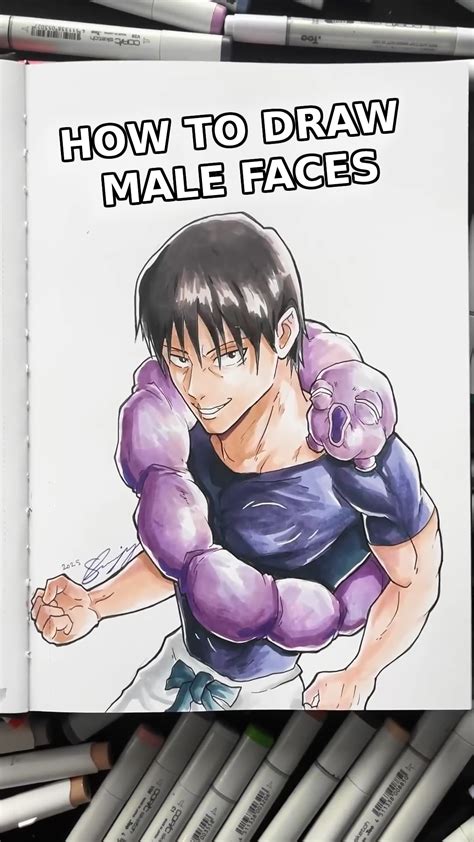 Learn How to Draw Male Faces in Anime Style