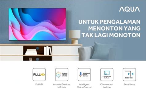 Jual TV AQUA 32 Inch FULL HD GOOGLE TV AQT32K701AF / AQT32K85FFX ...