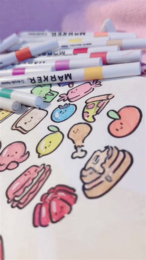 Me encanta dibujar con plumones acrílicos!!!!💖 #plumones #plumones ...