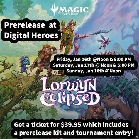 MTG Lorwyn Eclipsed Prerelease Event at Digital Heroes!, 120 E Alder St ...