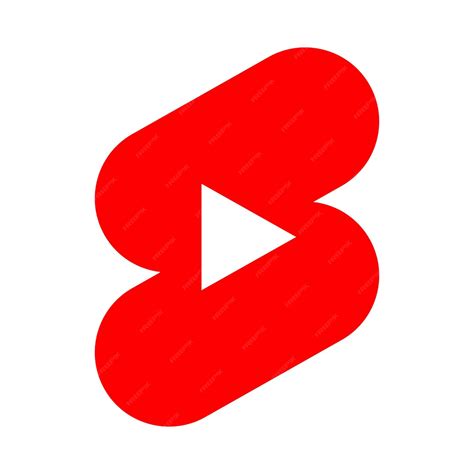 유튜브 쇼트 로고 아이콘 비디오 생성 기능 기호 | 프리미엄 벡터