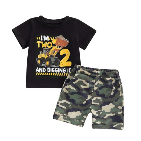 Boys Short Sleeved Shorts Suit Comfortable Breathable Fashion Camouflage Matching Pocket Boys ...