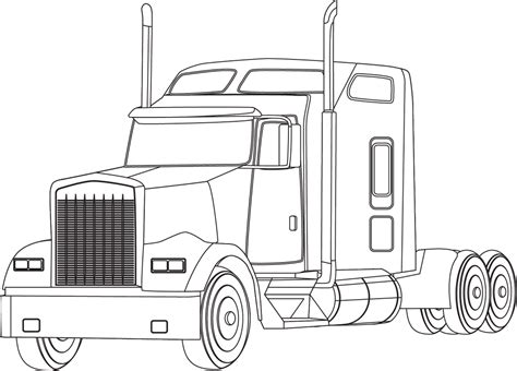 Trucks | 250+ Free Printable Coloring Pages