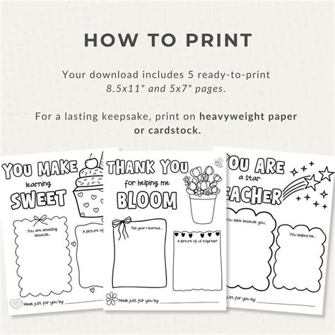 Teacher Appreciation Coloring Pages Printable, Thank You Teacher Gift ...