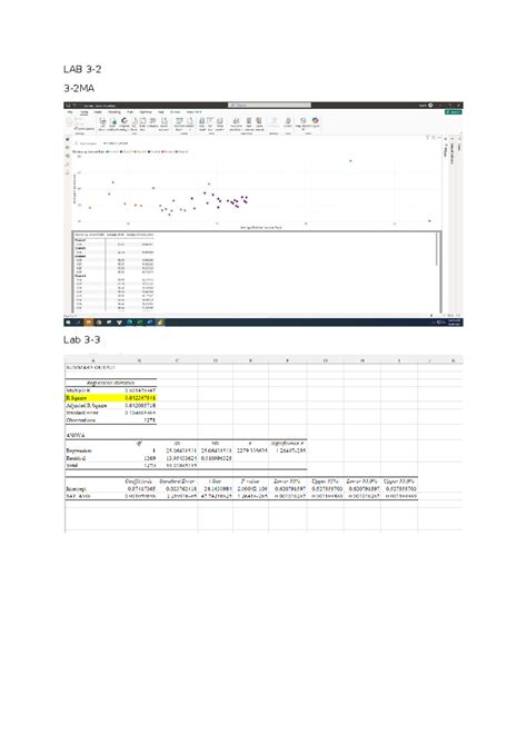 LAB 3-2: Interest Rate Clusters Analysis and Regression Output - Studocu