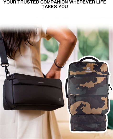 Zingaro Combo Army Large 40L Laptop Bag For Men Women With Tech ...