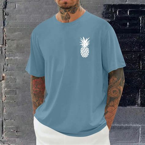 VgaVtl Men's Tee Shirts Sports Short Sleeve Summer Mens Clothes Shirts ...