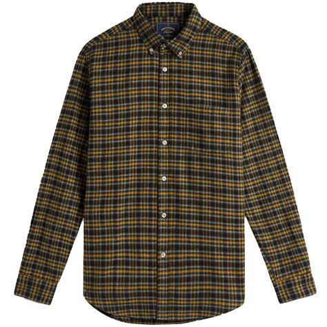 Portuguese Flannel Vouga Shirt - Green AW25080-GRN – Stuarts London