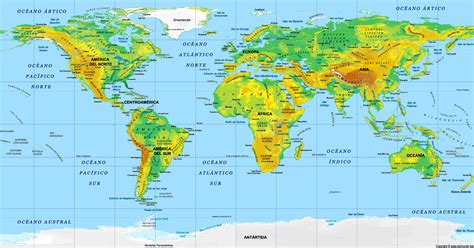 Mapamundi: Político, Físico, Países, Mudo e Interactivo