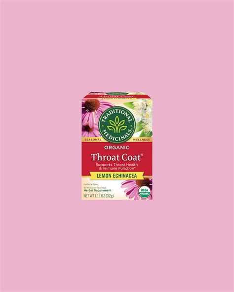 Testing Traditional Medicinals Organic Throat Coat Lemon Echinacea Tea For Lead, Cadmium ...