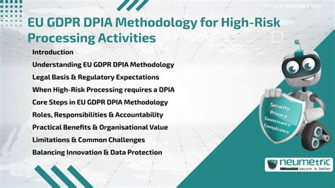 EU GDPR DPIA Methodology for High-Risk Processing Activities