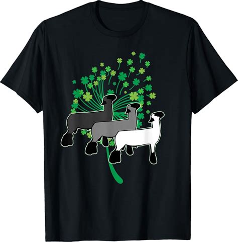 Show Club Lamb with Four Leaf Clover Dandelion T-Shirt - Walmart.com