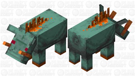 Guarglin (Guardian Hoglin) Minecraft Mob Skin