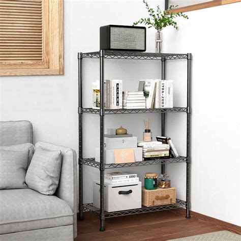 1000 lbs Heavy Duty Steel Shelving Unit - 4-Tier Utility Storage Rack ...