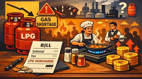 LPG Cylinder Crisis: Restaurants Including LPG Surcharge on Bills Amid ...