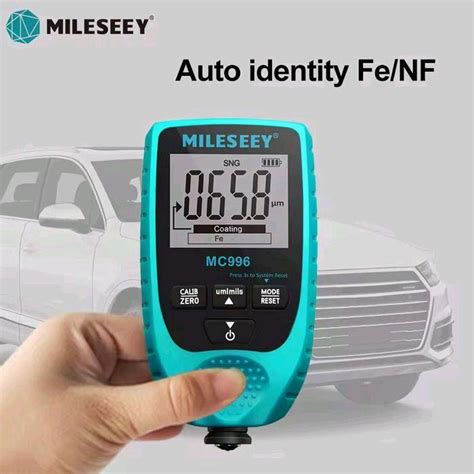MILESEYY Alat Ukur Ketebalan Cat Coating Thickness Gauge MC996 Auto ...