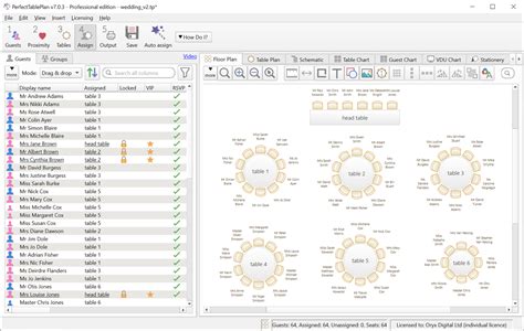 PerfectTablePlan Version 7.3.1