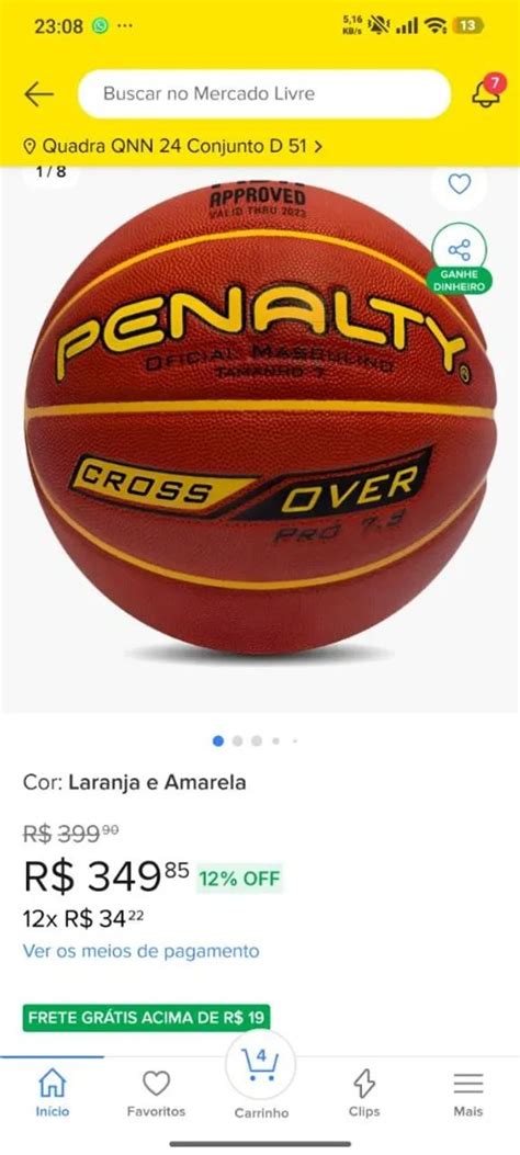 Bola de basquete oficial pênalty (NBB) - Esportes de Quadra e Ao Ar ...