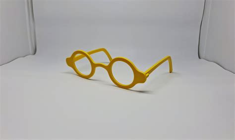 Round Glasses STL 3D Printable Model · Creative Fabrica