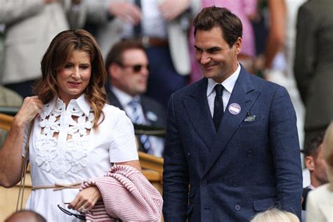 Roger Federer's rarely-seen wife Mirka is glowing in sheer Chanel date ...
