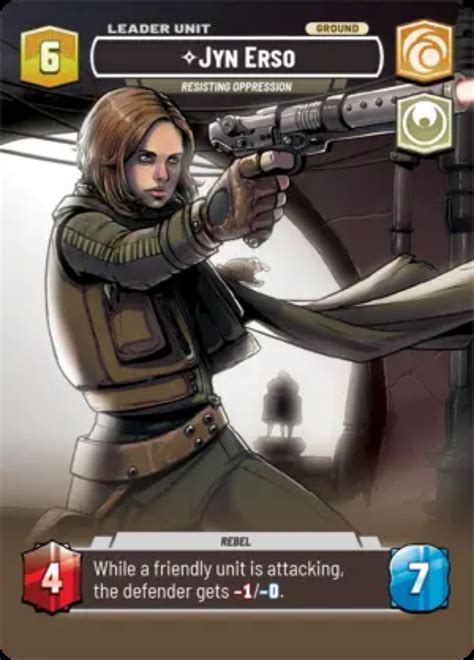 Jyn Erso, Resisting Oppression (Showcase Frame Foil) | Spark of Rebellion