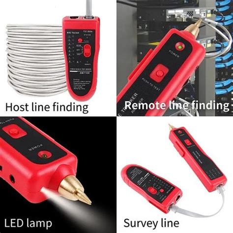 coolcold Wire Tracker, Ethernet RJ11 RJ45 CAT5/5e CAT6 LAN Cable Tester ...