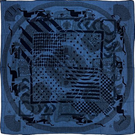 Hermès Imprimeur Fou Steeple Poste Cashmere Silk 140