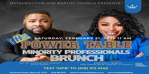 The Power Table: Minority Professionals Brunch, Metropolitan Baptist ...