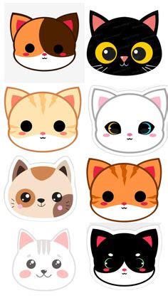 ㅤ۫ㅤ♡ | Cara de gato dibujo, Dibujos bonitos, Pegatinas bonitas