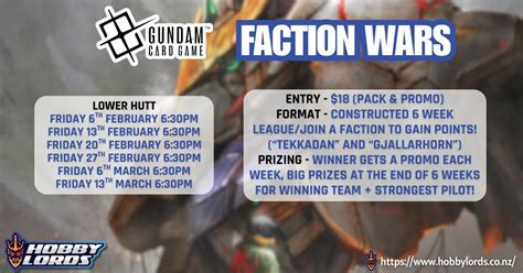Gundam Card Game - Faction Wars!, 191 High Street, Lower Hutt, New ...