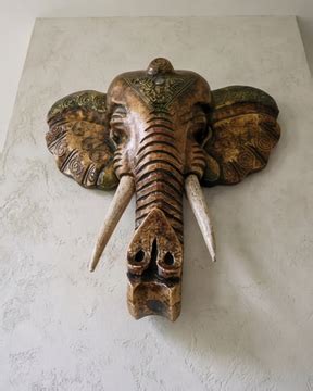Royal Elephant Head Wall Mount
