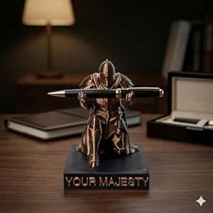 TRI THIS Knight Pen Holder Sculpture Enigmatic Copper Eco PLA ...
