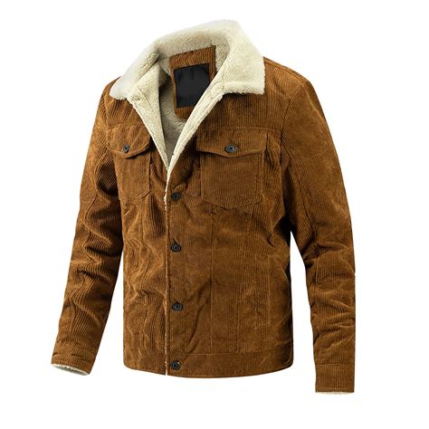 guisaled Men Polar Fleece Sherpa Lined Jackets Thickened Winter Warm ...