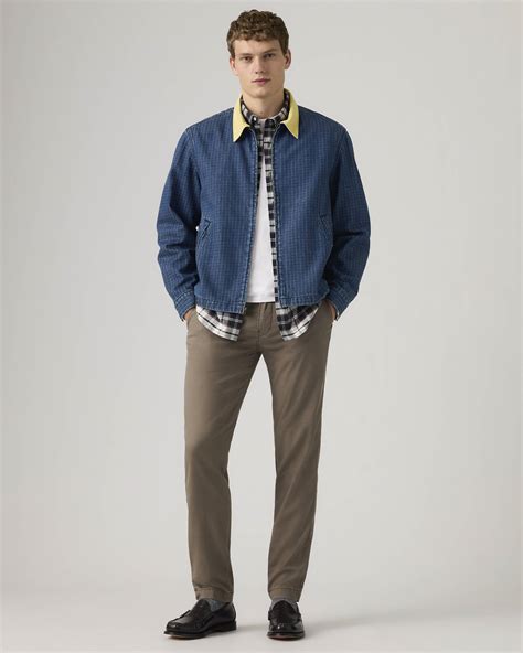 Xx Chino Standard Taper Lightweight Linen Blend Men's Pants - Brown ...