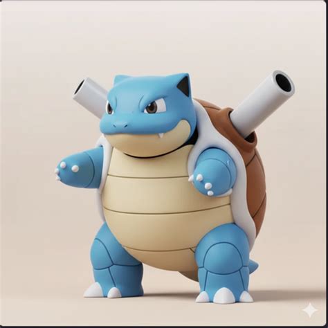 🐉 Blastoise Pokemon Anime・Free STL File for 3D printing・Cults
