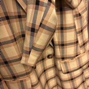 H&M | Jackets & Coats | Plaid Womens Blazer Coat Jacket | Poshmark