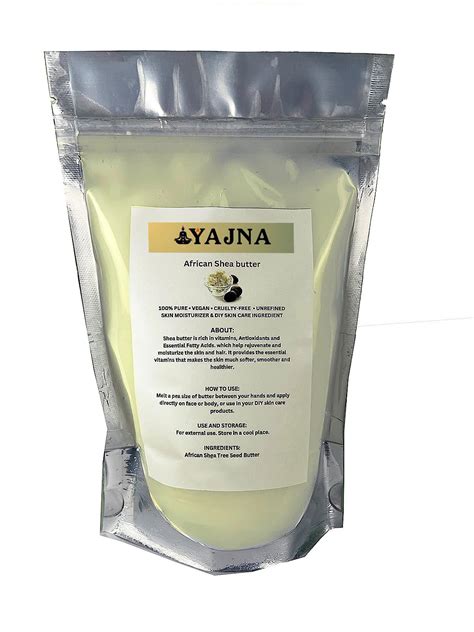 Amazon.com: Yajna Manteca de karité africana cruda orgánica 100% pura ...
