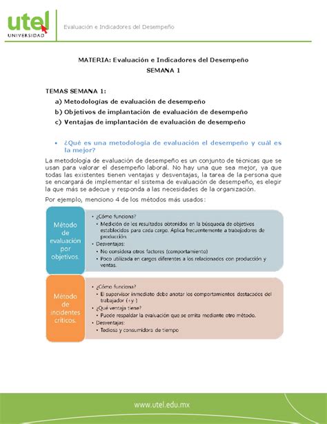 PF O1AP308 S1 - Resumen de Evaluación e Indicadores del Desempeño - Studocu