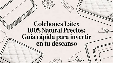 Colchones latex 100 natural precios: guía rápida para invertir en tu d – Colchón Morfeo