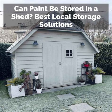 Can Paint Be Stored in a Shed? Best Local Storage Solutions