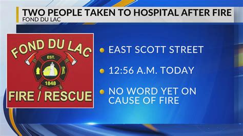 Woman and child taken to hospital following fire in Fond du Lac