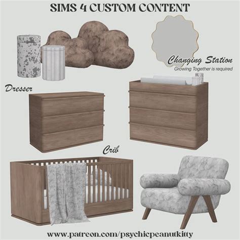 Get more from PsychicPeanutKitty on Patreon | Sims 4 cc furniture ...