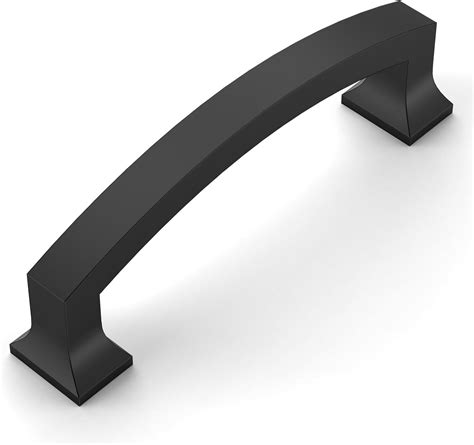10 Pack Matte Black 3.75 Inch(96mm) Hole Centers Kitchen Cabinet Pulls Cabinet Hardware Kitchen ...