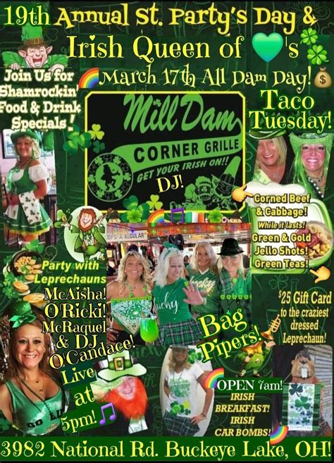 19th St Pattys Day Blowout DJ OCandace 5pm!🍀🎶 Corned Beef Cabbage Green ...