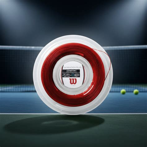Wilson Sensation Plus Tennis String Reel 16-G (1.30MM, 200M) RED - Ins
