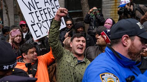 Right-wing activists protest against New York Mayor Mamdani