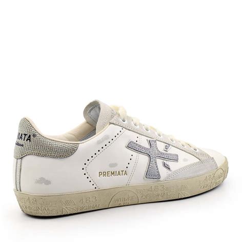 Premiata Sneakers femei Premiata Steven-D albi din piele 1691DP8127A ...