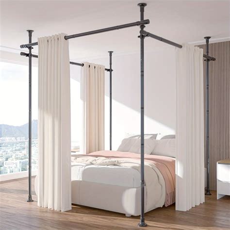Adjustable Tension Room Divider Rod 28–171in, Heavy Duty Floor-to ...