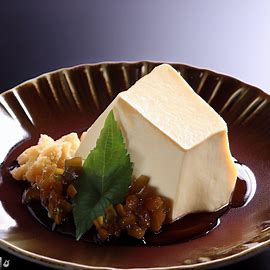 Create an image of a tofu dish that is beautifully plated and looks delicious. Image 1 of 4
