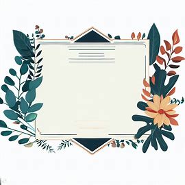 Design a diploma with a unique and creative border, incorporating nature elements such as leaves, flowers, and vines.. Image 4 of 4